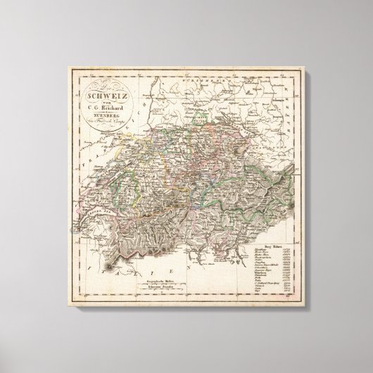Zwitserland Canvas Afdruk (Voorkant)