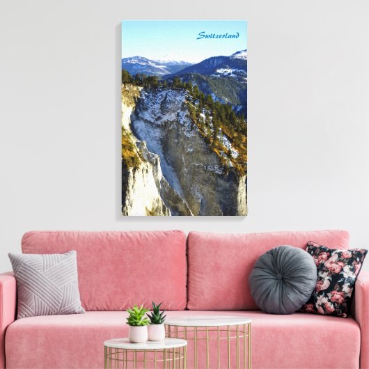 Zwitserland Canvas Afdruk (Insitu (Woonkamer))