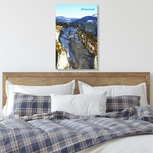 Zwitserland Canvas Afdruk (Insitu (Slaapkamer))