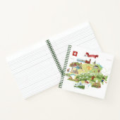 Zwitserland Cartoon Map Notitieboek (Binnen)