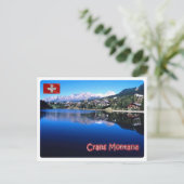 Zwitserland - Crans Montana - Briefkaart (Staand voorkant)