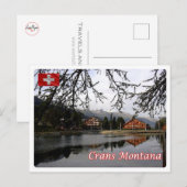 Zwitserland - Crans Montana - Briefkaart (Voorkant / Achterkant)