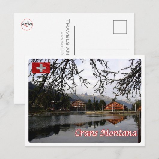 Zwitserland - Crans Montana - Briefkaart (Voorkant / Achterkant)