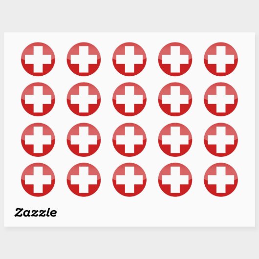 Zwitserland Cross sticker (Vel)