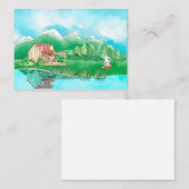 Zwitserland Cute Bunny Notitiekaartje (Voorkant / Achterkant)