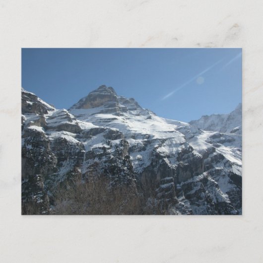 Zwitserland, de Eiger van Isolfhuh Briefkaart (Voorkant)