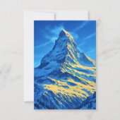 Zwitserland De Matterhorn Bedankkaart (Voorkant)