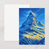 Zwitserland De Matterhorn Bedankkaart (Voorkant / Achterkant)