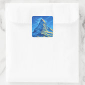 Zwitserland De Matterhorn Vierkante Sticker (Tas)