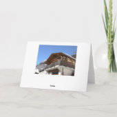 Zwitserland, Dorp onder de berg Feestdagen Kaart (Achterkant)