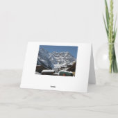 Zwitserland, Dorp onder de berg Feestdagen Kaart (Achterkant)