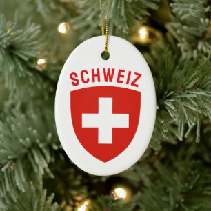 Zwitserland (Duits Zwitserland) Keramisch Ornament