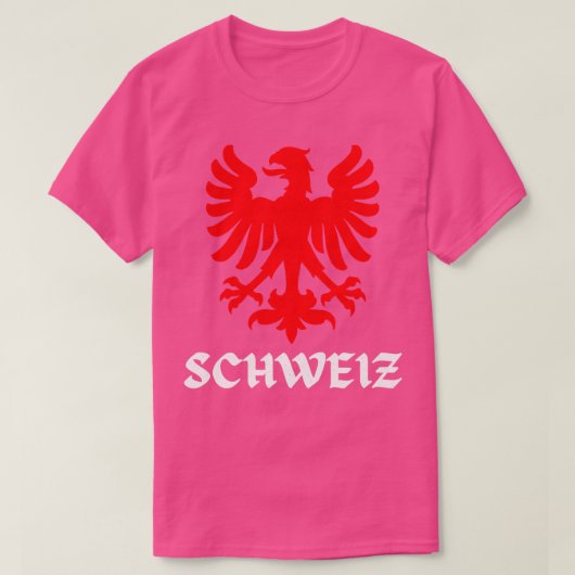 Zwitserland Eagle Swiss Flag Pride T-shirt (Design voorkant)