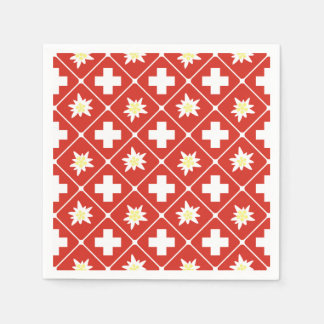 Zwitserland Edelweiss patroon Servet