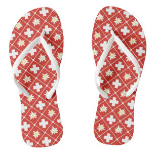 Zwitserland Edelweiss-patroon Teenslippers