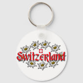 Zwitserland Edelweiss Sleutelhanger (Voorkant)