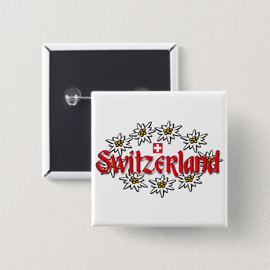 Zwitserland Edelweiss SQ Button (Voorkant /achterkant)