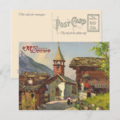  Zwitserland, een dorp in de Valais Briefkaart (Voorkant / Achterkant)