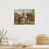 Zwitserland, een dorp in de Valais Poster (Keuken)