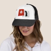 Zwitserland en Bazel-Stadt Waving Flags Trucker Pet (In situ)