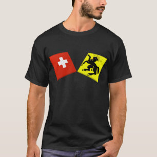 Zwitserland en Schaffhausen Flags T-shirt