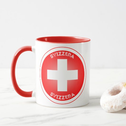 Zwitserland Erfgoed Embleem Mok (Met donut)