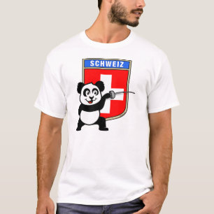 Zwitserland Fencing Panda T-shirt