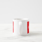 Zwitserland Flag Word Cloud Espresso Kop (Achterkant)