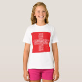 Zwitserland Flag Word Cloud T-shirt (Voorkant volledig)