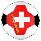 Zwitserland Football en Zwitserse vlag / sport Voetbal (Gedraaid)