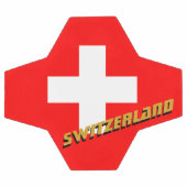 Zwitserland Football en Zwitserse vlag / sport Voetbal (Enkel)