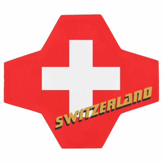Zwitserland Football en Zwitserse vlag / sport Voetbal (Enkel)