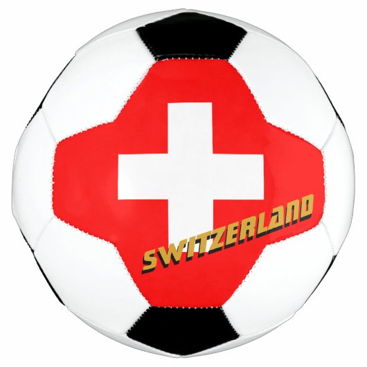 Zwitserland Football en Zwitserse vlag / sport Voetbal (Voorkant)