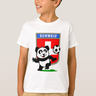 Zwitserland Football Panda T-shirt