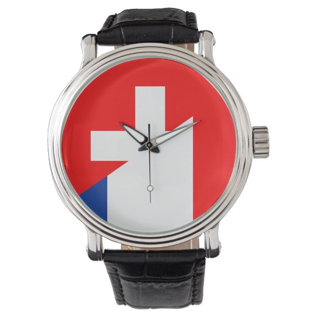 zwitserland frankrijk halve zwitserland horloge (Voorkant)