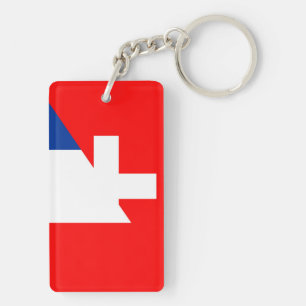 zwitserland frankrijk halve zwitserland sleutelhanger