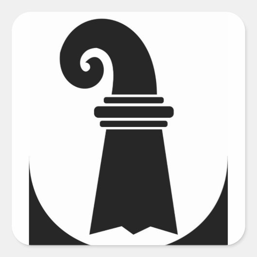 zwitserland gebied kanton Bazel Stadt Vierkante Sticker (Voorkant)