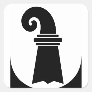 zwitserland gebied kanton Bazel Stadt Vierkante Sticker