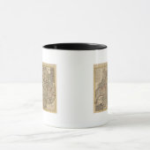 Zwitserland gegraveerde kaart mok (Midden)