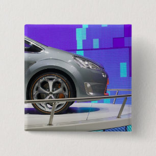 ZWITSERLAND, GENEVE: 75e jaarlijkse autosalon van  Vierkante Button 5,1 Cm