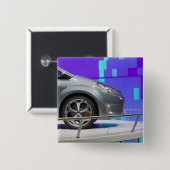 ZWITSERLAND, GENÈVE: 75e jaarlijkse Genève Auto 5 Vierkante Button 5,1 Cm (Voorkant /achterkant)