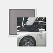 ZWITSERLAND, GENÈVE: 75e jaarlijkse Genève Auto 9 Magneet (Voorkant / Achterkant)