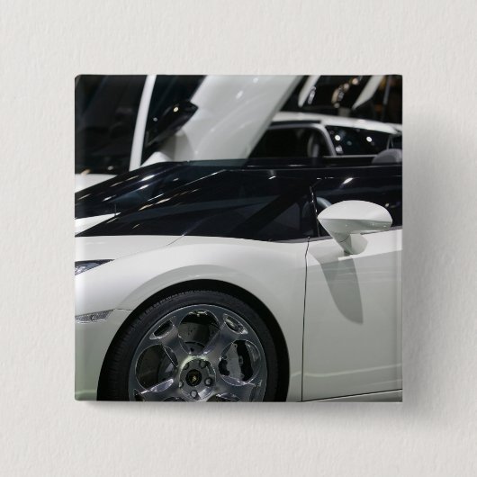 ZWITSERLAND, GENÈVE: 75e jaarlijkse Genève Auto 9 Vierkante Button 5,1 Cm (Voorkant)