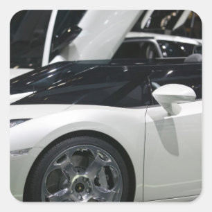 ZWITSERLAND, GENÈVE: 75e jaarlijkse Genève Auto 9 Vierkante Sticker