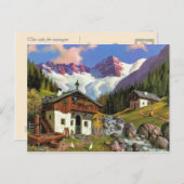  Zwitserland Gletscherwelt, dorp Briefkaart (Voorkant / Achterkant)