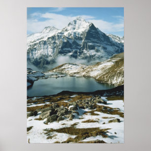 Zwitserland, Grindelwald, Bernese Alps, Uitzicht Poster