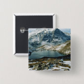 Zwitserland, Grindelwald, Bernese Alps, Uitzicht Vierkante Button 5,1 Cm (Voorkant /achterkant)