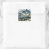 Zwitserland, Grindelwald, Bernese Alps, Uitzicht Vierkante Sticker (Tas)