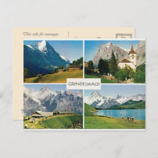 Zwitserland Grindelwald Briefkaart (Voorkant / Achterkant)