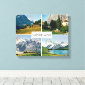 Zwitserland, Grindelwald, Jungfrau Canvas Afdruk (Insitu (Houten vloer))